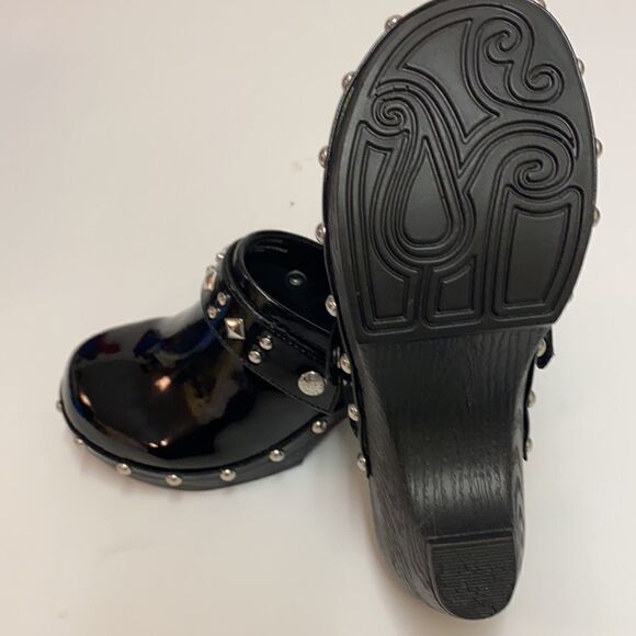 Lindsay Phillips Black Karin Studded clogs A21 - Picture 10 of 10